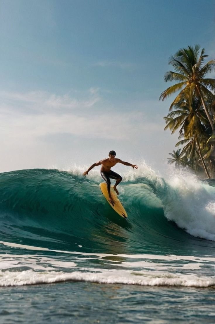 Surfing in Arugam Bay