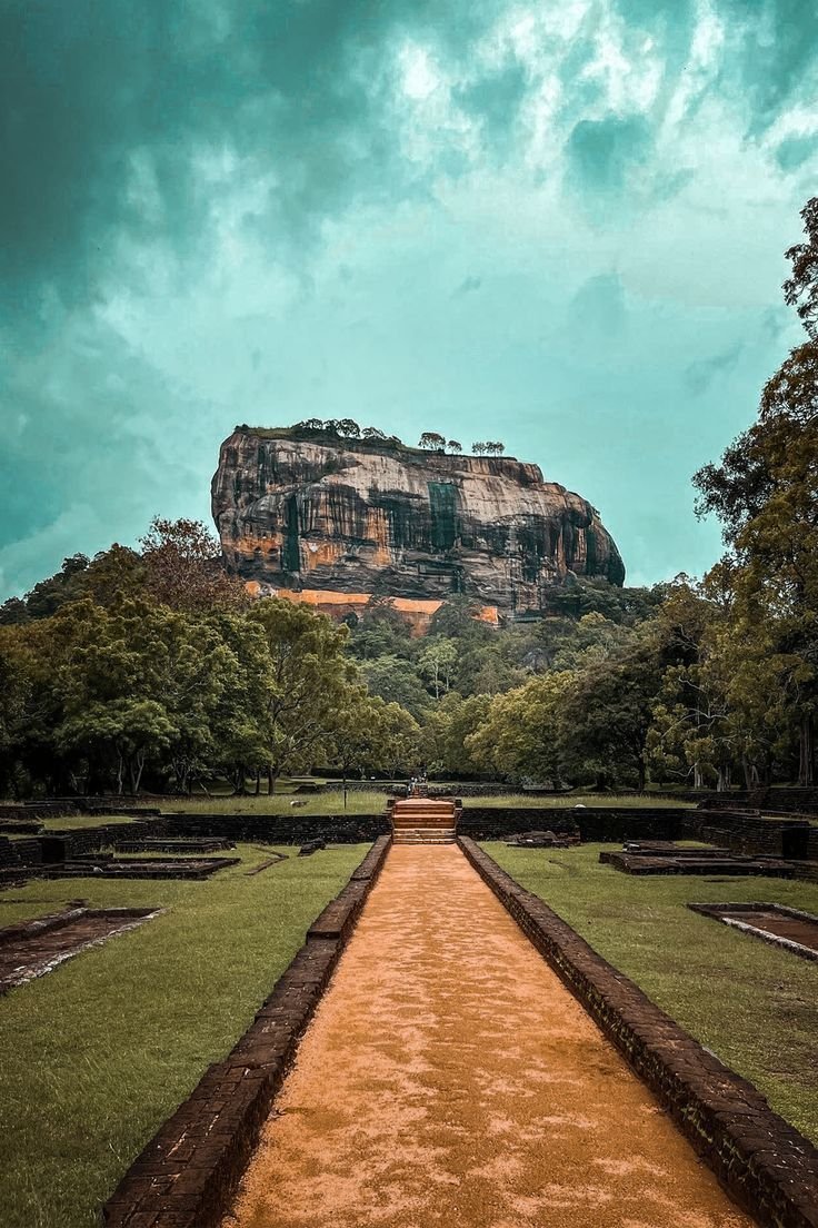 Path to Sigiriya Rock Fortress