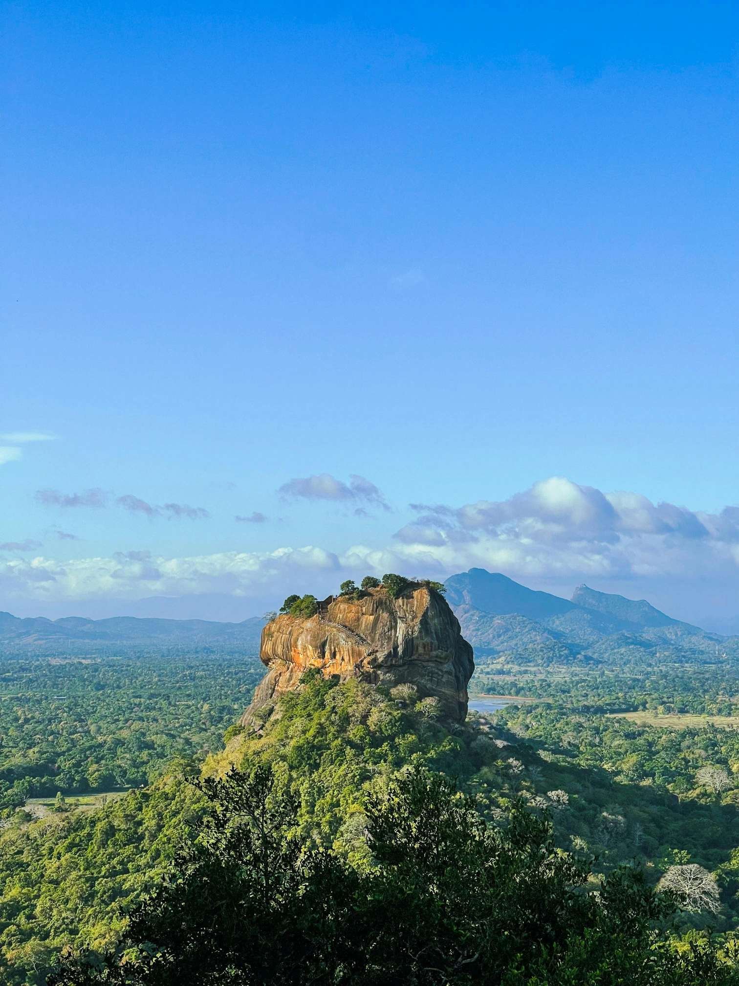 Sigiriya Rock Fortress from above